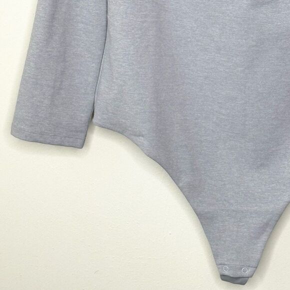 Babaton Aritzia Contour Crew Scoop Neck Flip Down Long Sleeve Bodysuit - NWT - W - Picture 6 of 11